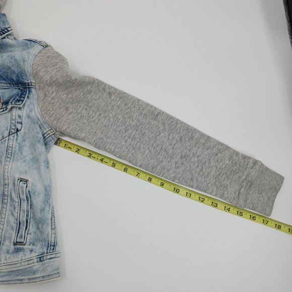 AEROPOSTALE WOMENS   XS JEAN HOODIE JACKET - Picture 6 of 15